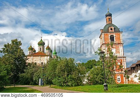 Pereslavl Zalessky, Russia - August 6 2022: Church In The Goritsky Assumption Monastery. High Qualit