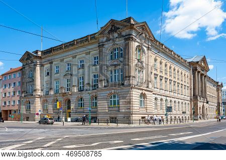 Potsdam, Germany - July 7, 2011 : Postbank Filiale, Postage And Banking Building At Corner Of Platz 