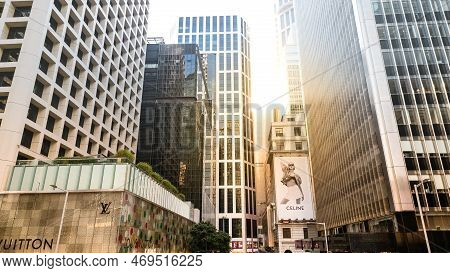 A Cityscape Of Pedder Street Central, Hk 22 Jan 2023