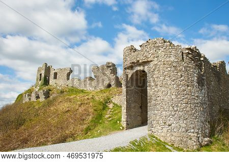 Rock Of Dunamase Castle Is A Historic Building That Is Located In Portlaoise, Ireland. Travel Place 