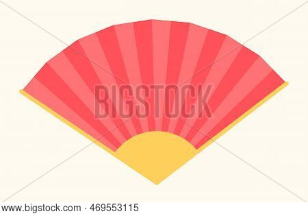 Hand Fan Icon. Japanese And Chinese Style. Vector Illustration