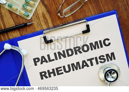 Conceptual Photo Showing Printed Text Palindromic Rheumatism