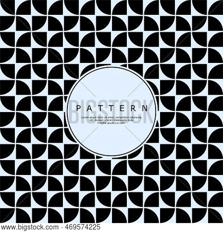 Geometric Pattern Design Template. Abstract Semi Circle Pattern Design.