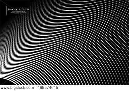Line Wave Abstract Background Design. Wave Art Background Template.
