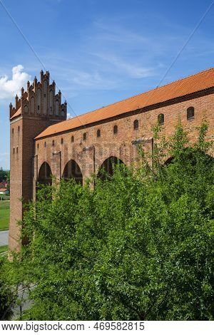 Kwidzyn, Poland - June 25, 2020: 13th Century Medieval Kwidzyn Castle, Monumental Brick Gothic Castl