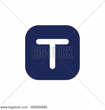 Text Overlay Black Pixel Perfect Solid Ui Icon. Adding Caption To Video. Footage Editing Tool. Silho