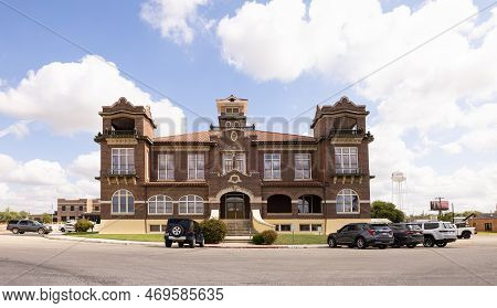 Jourdanton, Texas, Usa - October 14, 2022: The Atascosa County Courthouse