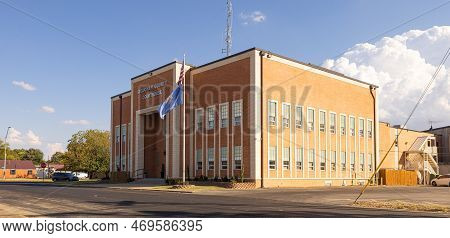 Sallisaw, Oklahoma, Usa - October 15, 2022: The Sequoyah County Courthouse
