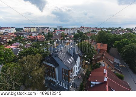 Aerial View Of A Zelenogradsk, Former Cranz, Coastal Resort, Zelenogradsky District, Kaliningrad Obl