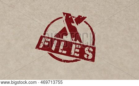 X Files Secret Documents Stamp And Stamping