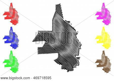 Cosio Municipality (free And Sovereign State Of Aguascalientes, Mexico, United Mexican States) Map V