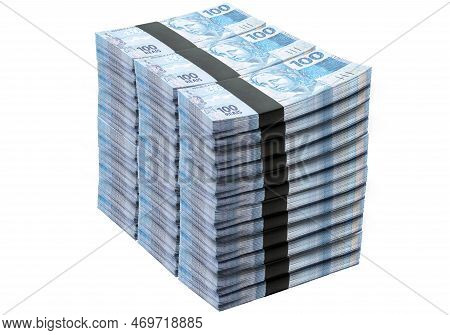 One Million Reais, One Million Cash, Prize Money, Brazil Lottery, Big Luck Or Prize Money Concept, B