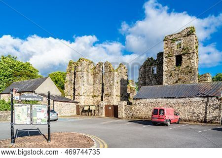 Manorhamilton, Ireland - May 24 2021 : The Castle Is Located In The Middle Of The Town