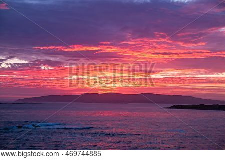 Sunset Above Aran Island - Arranmore - County Donegal, Ireland.