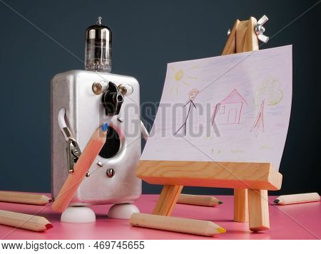 Robot Draws Picture. Image & Photo (Free Trial) | Bigstock