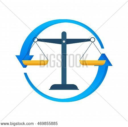 Legal Process Sign, Label. Vector Stock Illustration
