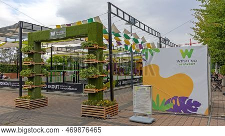 Budapest, Hungary - July 31, 2022: Workout Space Powered By Under Armour At Westend Shopping Mall Ro
