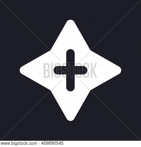 Blink Transition White Pixel Perfect Solid Ui Icon. Video Editing Option. Visual Effect. Silhouette 