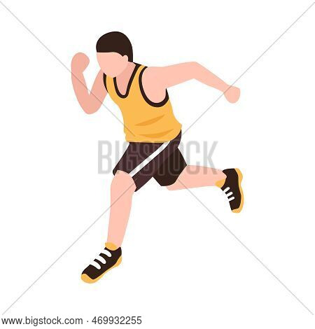 Isometric Partners Husband Wife Conflict Quarreling Family Domestic Abuse Composition Vector Illustr
