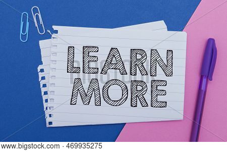 Conceptual Display Learn More. Business Approach Deepen Knowledge Of The Thing You Want To Do Or New