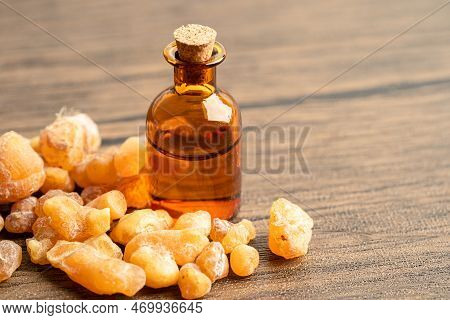 Frankincense Or Olibanum Aromatic Resin Used In Incense And Perfumes.