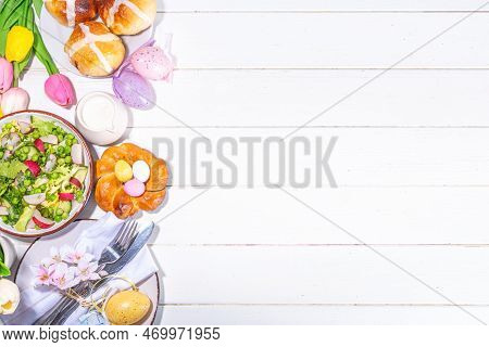 Festive Easter Dinner Or Brunch Table