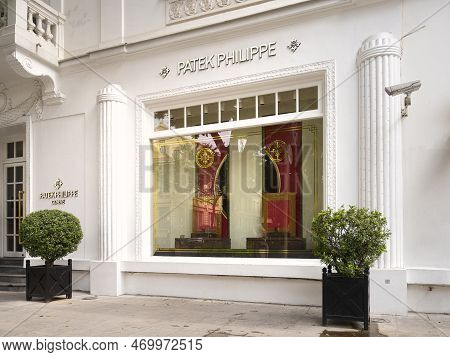 Hanoi, Vietnam, January 2023. External View Of The Patek Philippe Luxury Store In The City Center