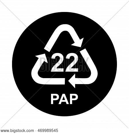 Paper Symbol, Ecology Recycling Sign Isolated On White Background. Package Waste Icon .