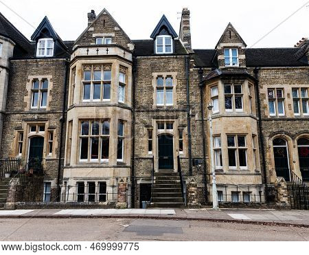 London, Uk - February 2, 2023.  Four Storey, Victorian Terraced Houses In An Affluent Area Of London