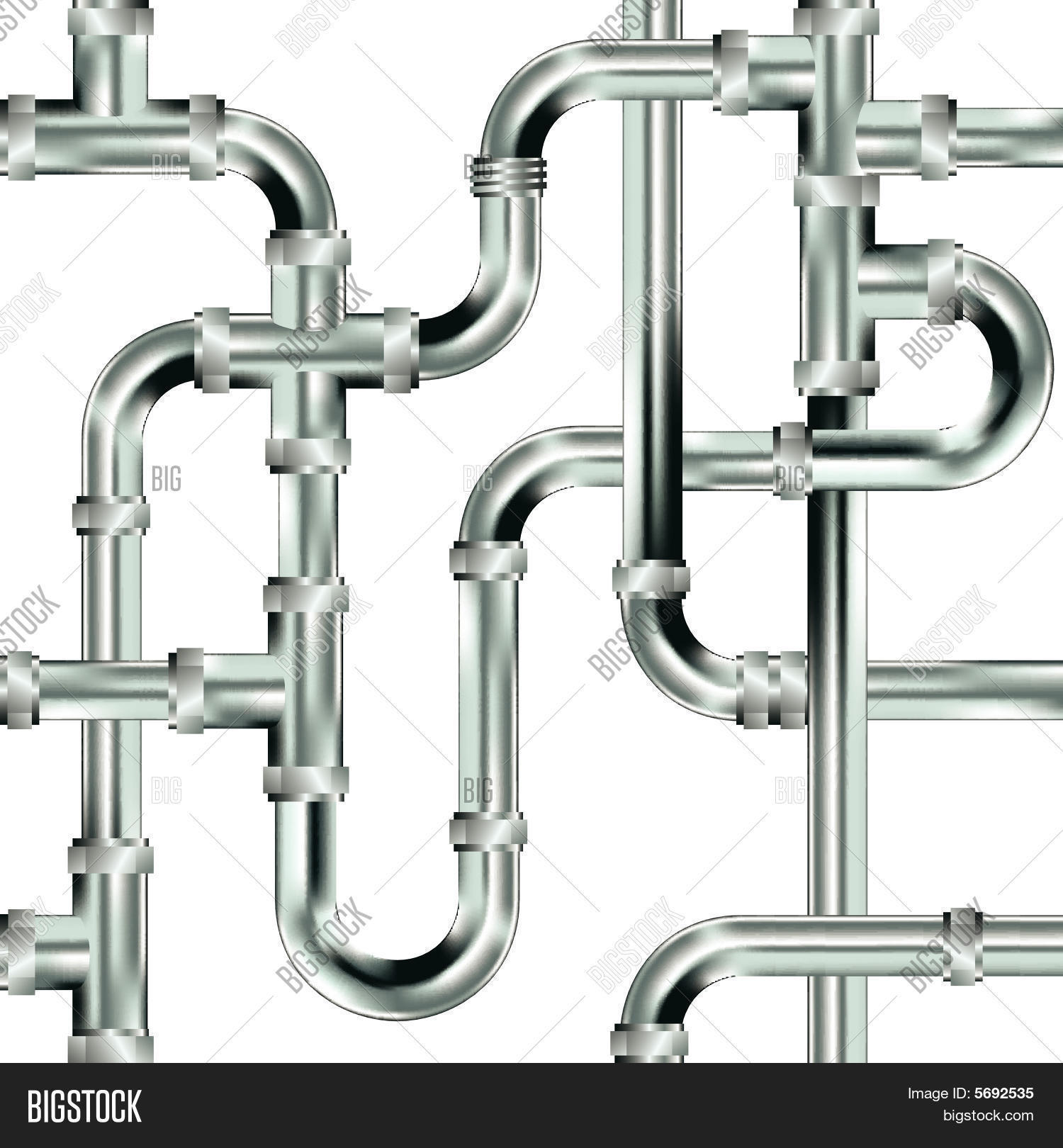 Seamless Water Pipe Vector And Photo Free Trial Bigstock