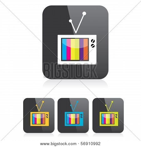 vector tv icon. online tv symbol. app icon