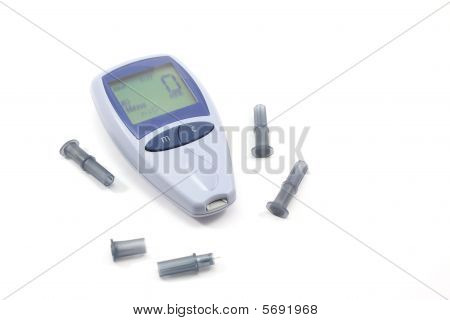 시험지와 Glucometer