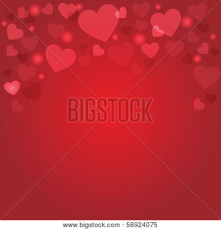Red Hearts Background