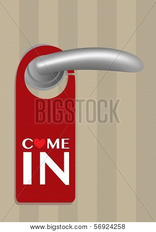 Door Hanger With Love Message