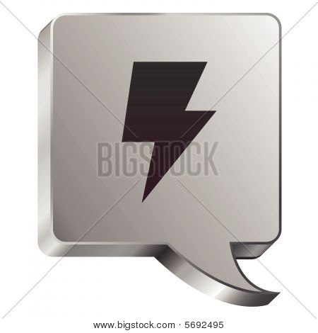 Bolha de discurso do Lightning bolt