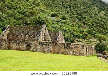Peru, Remote Spectacular The Inca Ruins Of Choquequirau Near Cuzco