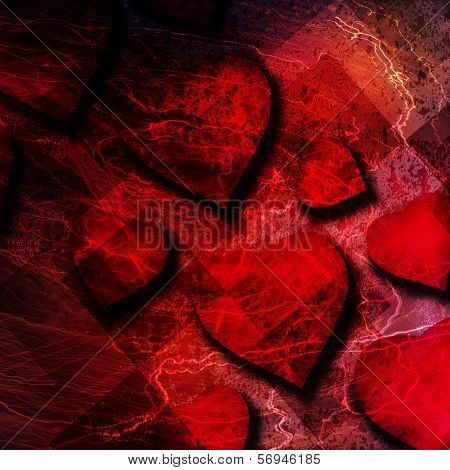 Red Heart Background