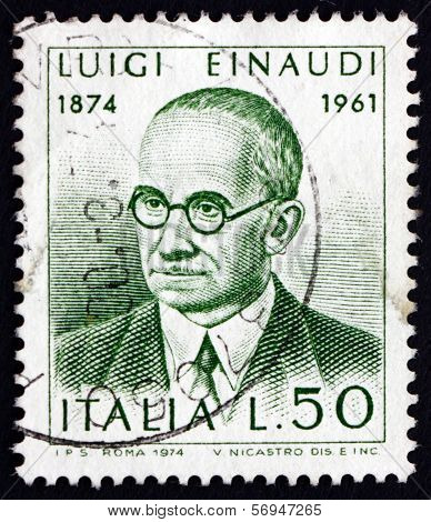 Postage Stamp Italy 1974 Luigi Einaudi, Politician