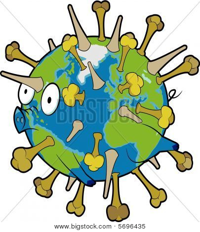 Flu virus earth
