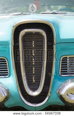 1958 Blue Edsel Citation Grill