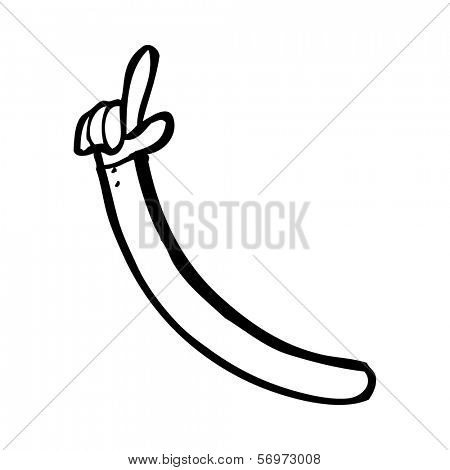 cartoon pointing arm