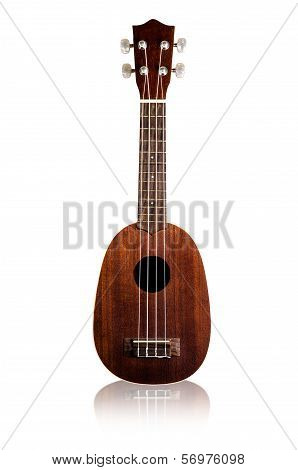 ukulele  isolated on white background clipping path