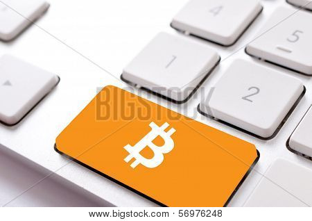 Bitcoin On Keyboard