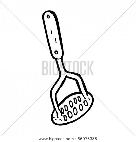 cartoon potato masher