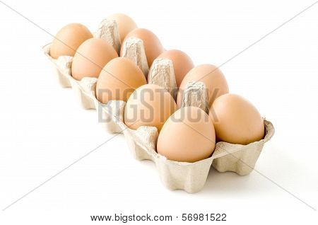 eggs in cardboard tray