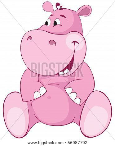 Pink Hippopotamus - First Teeth
