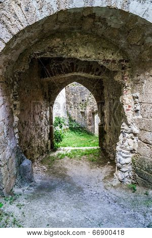 Old Medieval Castle Gallenstein In Austria