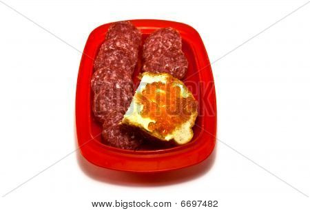 caviar and salami