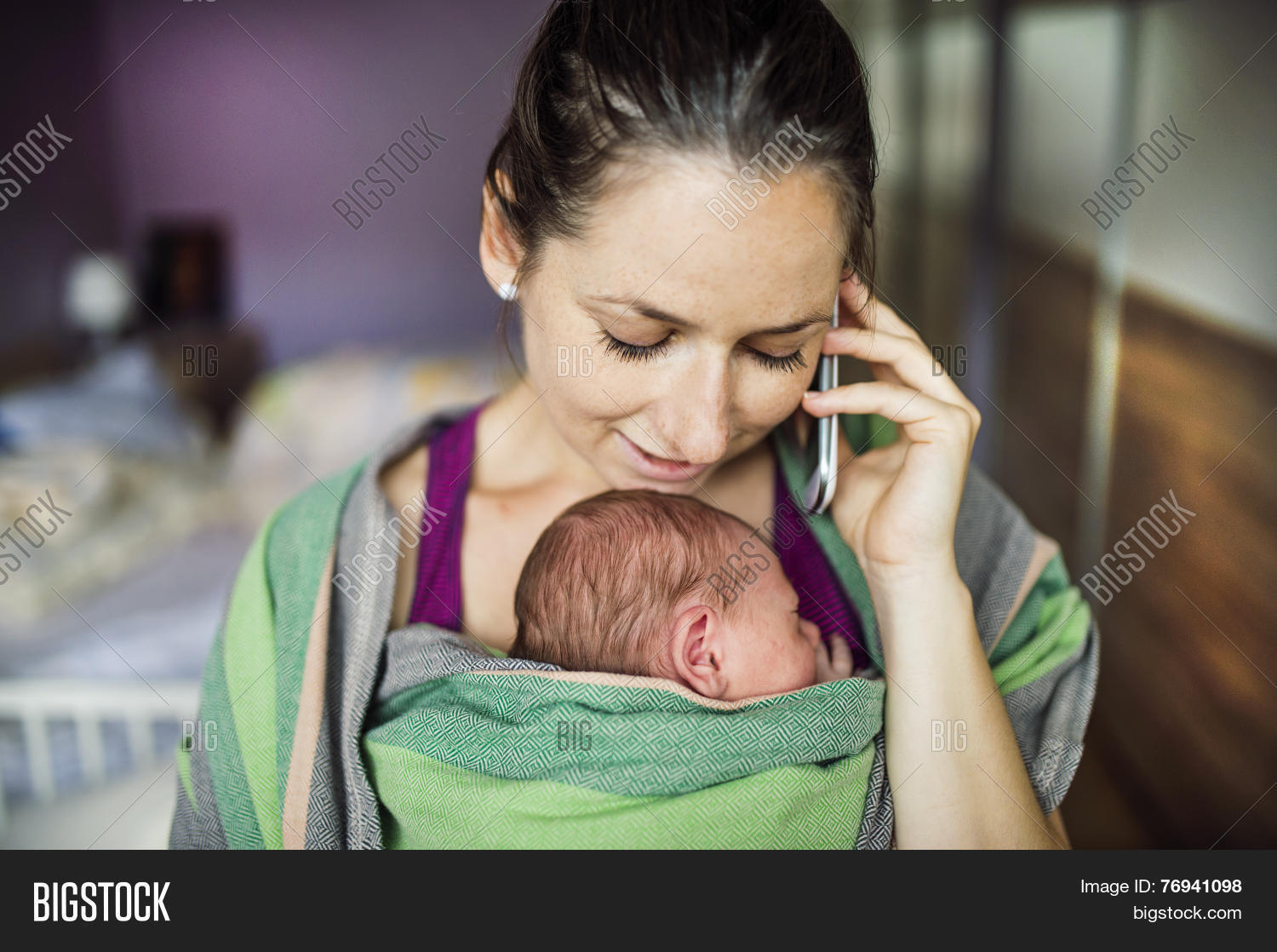 Mother Baby Wrap Image & Photo (Free Trial) Bigstock
