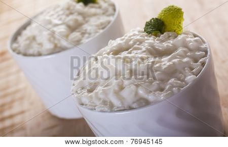 Creamy rice pudding